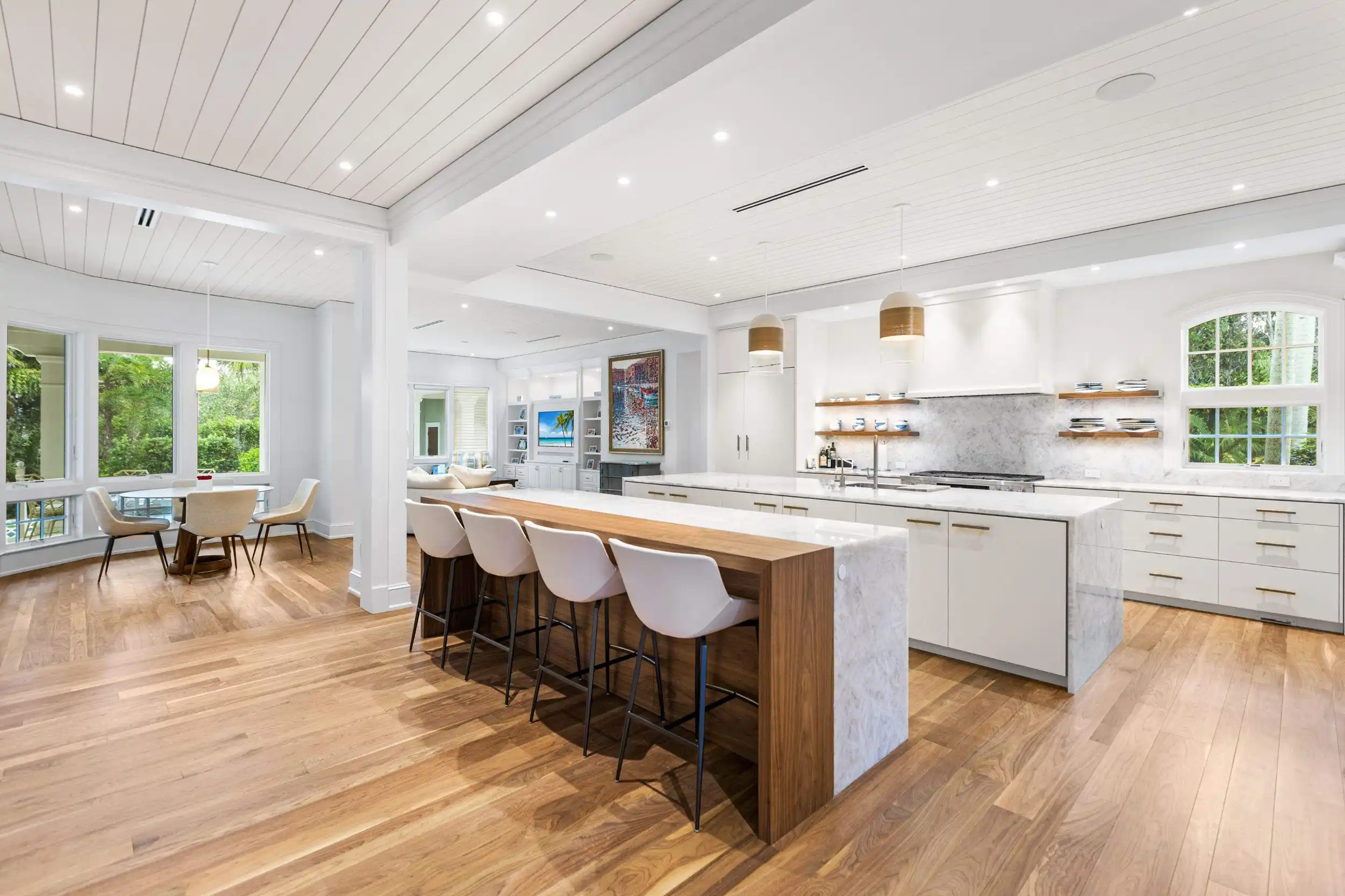 Old Naples kitchen with two islands