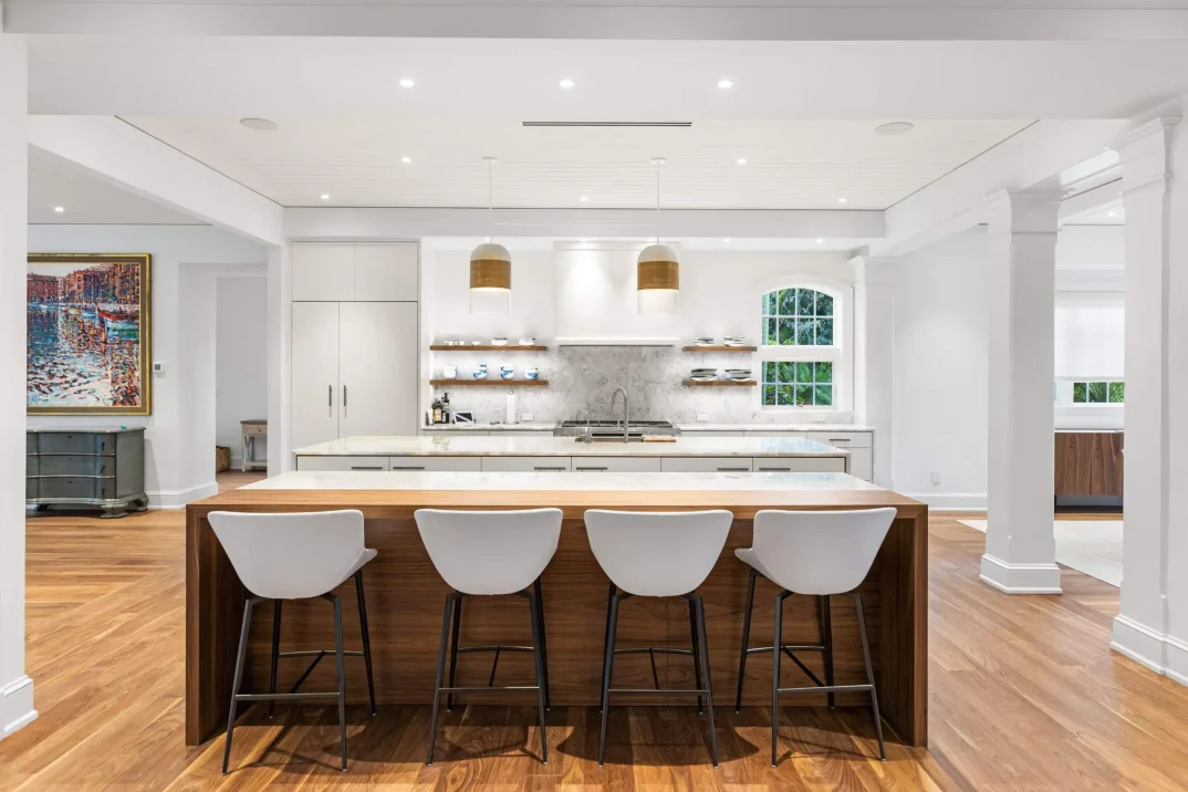 Luxury kitchen remodel with large island